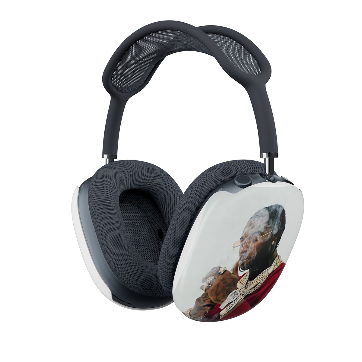 Notorious Smoke Portrait AirPod Max Case — Hip Hop Inspired Headphone Shell