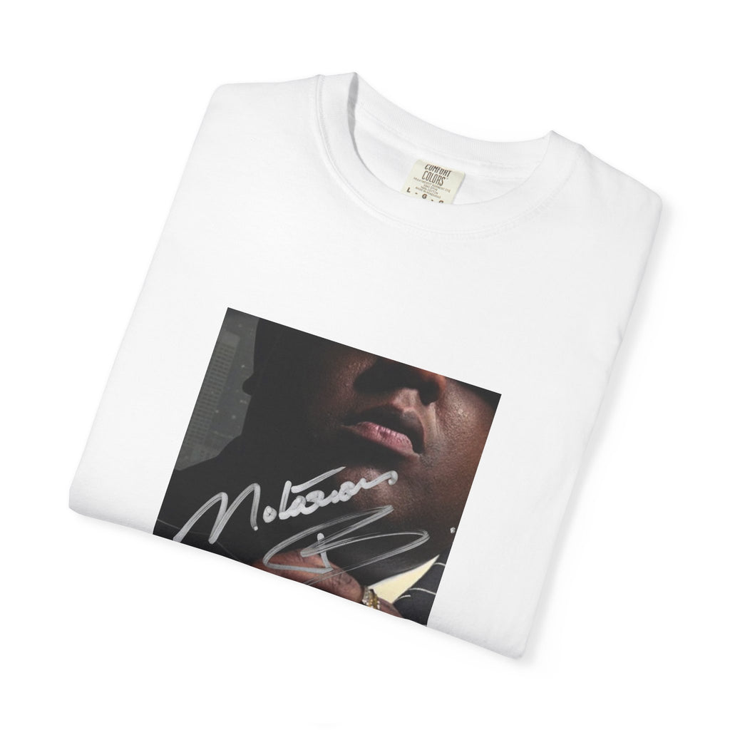 Notorious Square Photo Tee — Moody Portrait Drop