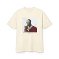 Vintage Portrait Graphic Tee — Smoky Portrait Print Cotton T‑Shirt