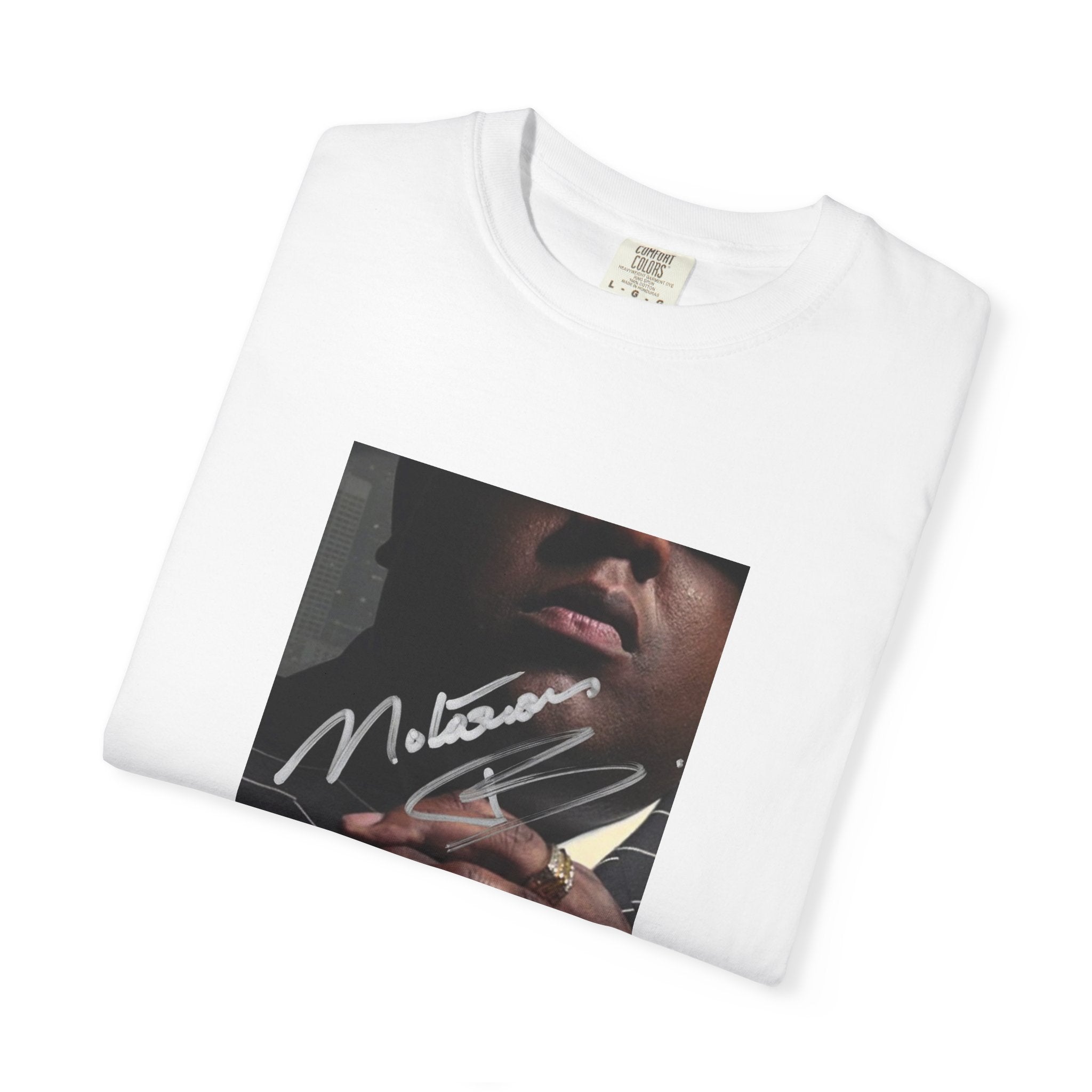 Signature Portrait T-Shirt — 'M. Love' Graphic Tee