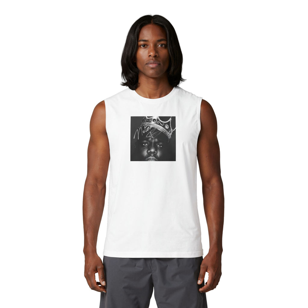 Notorious B.I.G. Crown Photo Muscle Tank — Retro Rap Graphic Tank Top