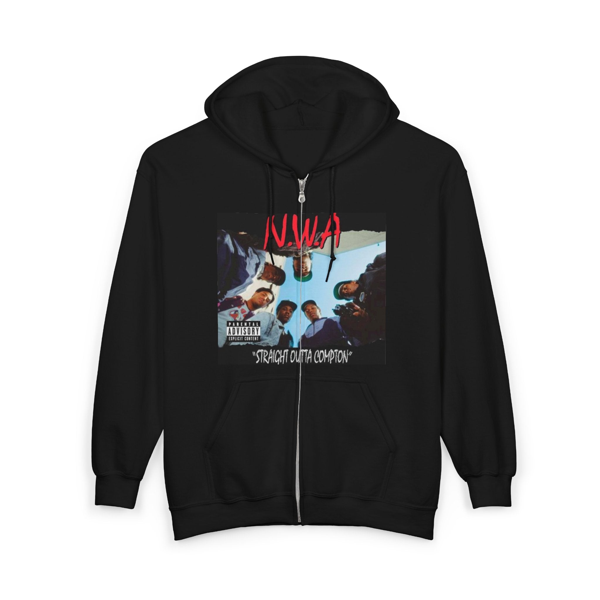Notorious N.W.A Zip Hoodie — Straight Outta Compton Album Art Zip-Up