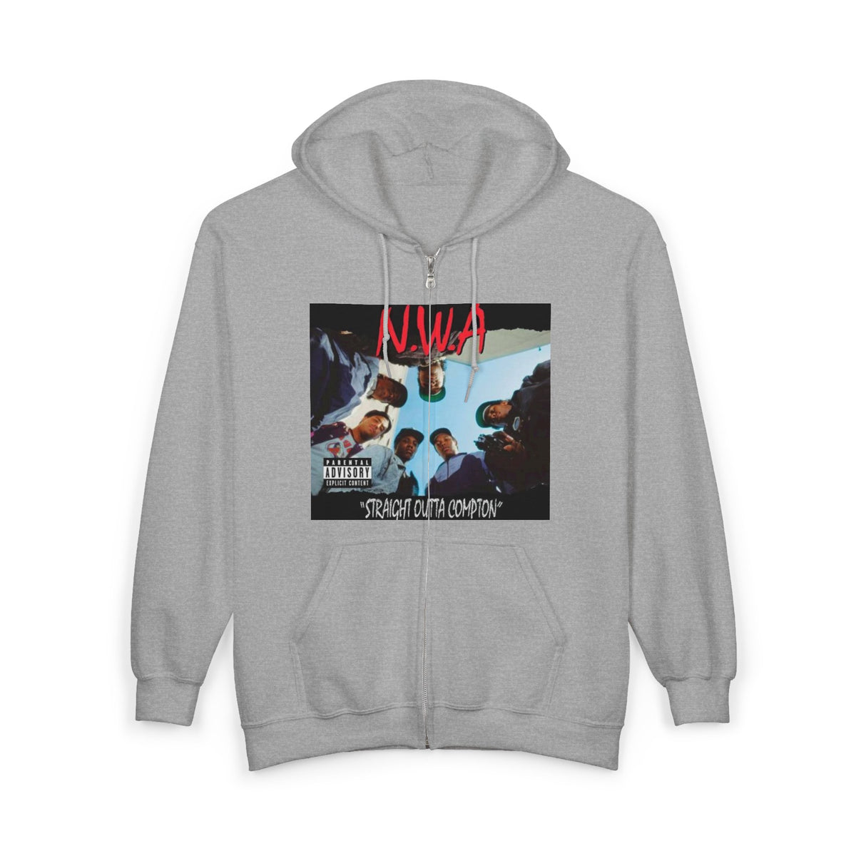 Notorious N.W.A Zip Hoodie — Straight Outta Compton Album Art Zip-Up