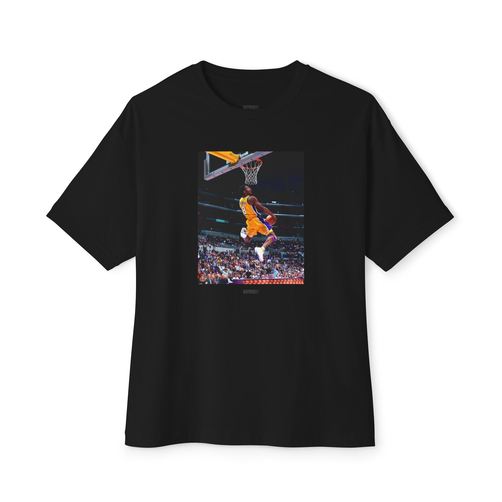 Basketball Dunk Photo Tee — Vintage Game Night Oversized Shirt