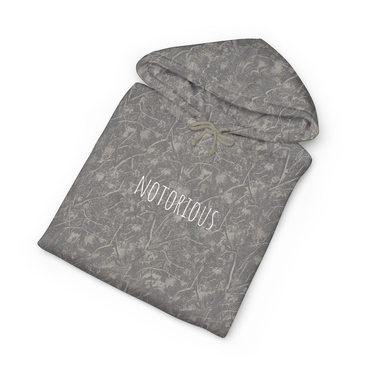 Notorious Floral Hoodie — Vintage Grey Pullover
