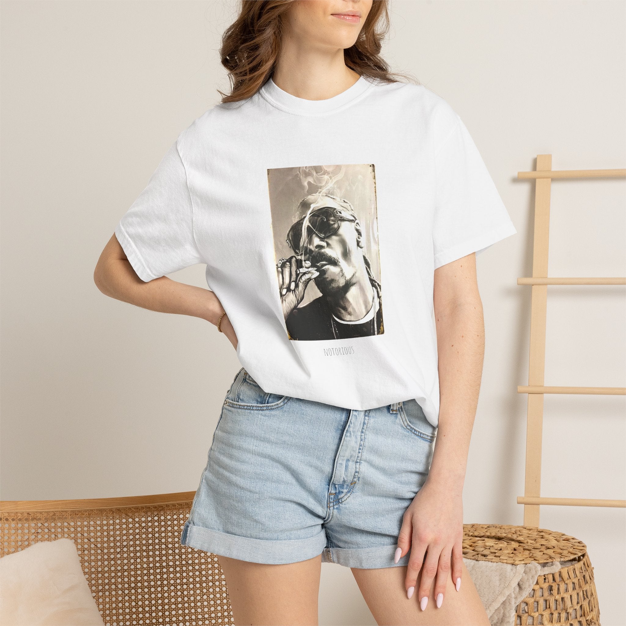 Portrait T-Shirt — Vintage Rap Icon Graphic Tee